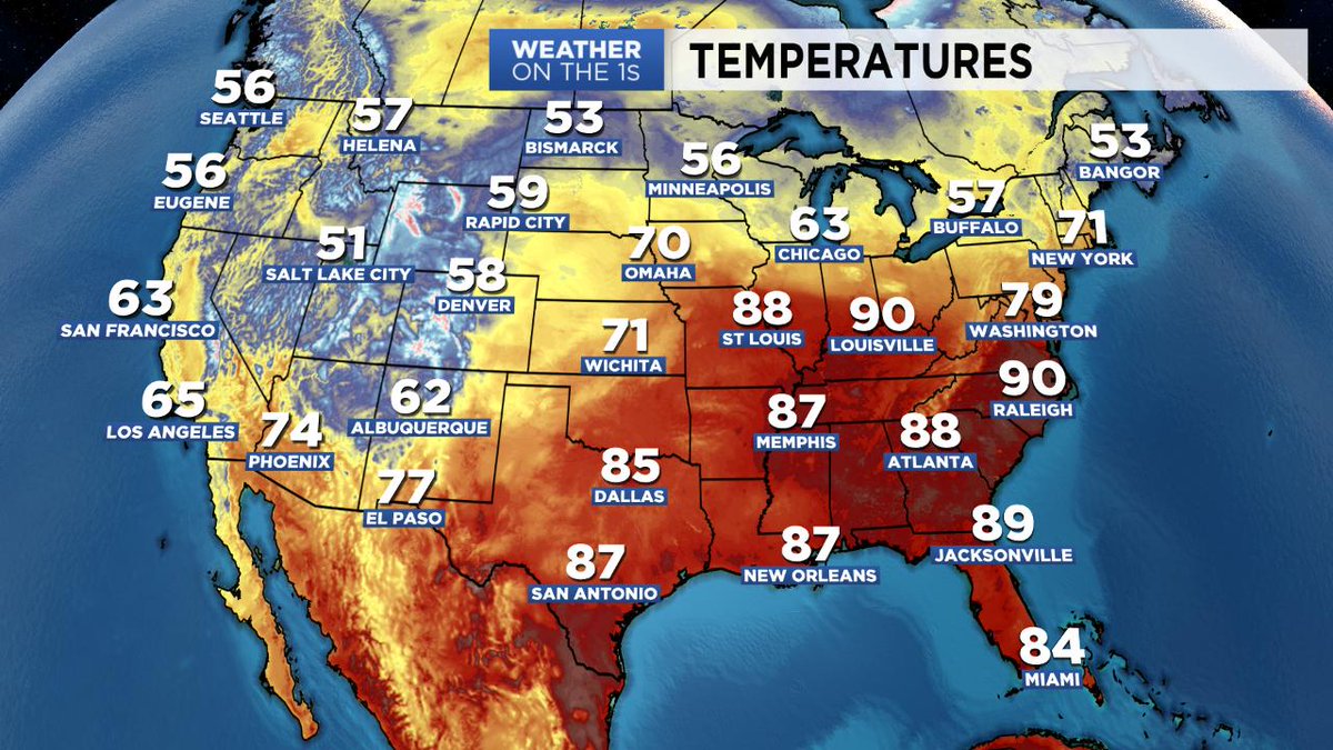 SpectrumNews1KY's tweet photo. #Louisville is the hottest city in the country right now (along with #Raleigh). #FindaPool #FindaLake #Kentucky #KYwx https://t.co/jrrK05IHbJ