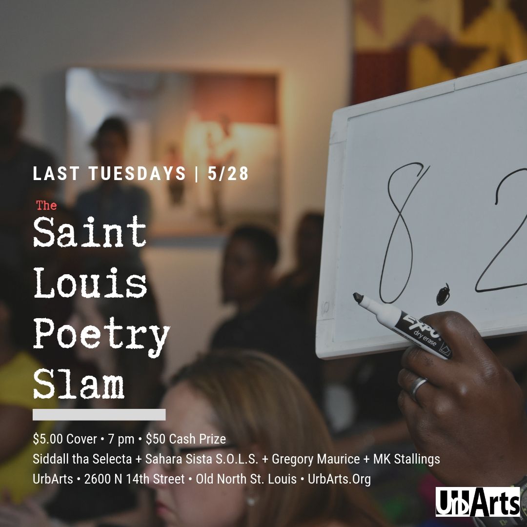 Stlpoetryslam's tweet photo. This Tuesday, The St. Louis Poetry Slam returns in search of some poets to rep St. Louis at Rustbelt 2019 in STL. Still, $50 to the winner. $5 to compete. 

#Poetry #poetryslam #STL #Slam #Tuesday https://t.co/iQIWLi55aX
