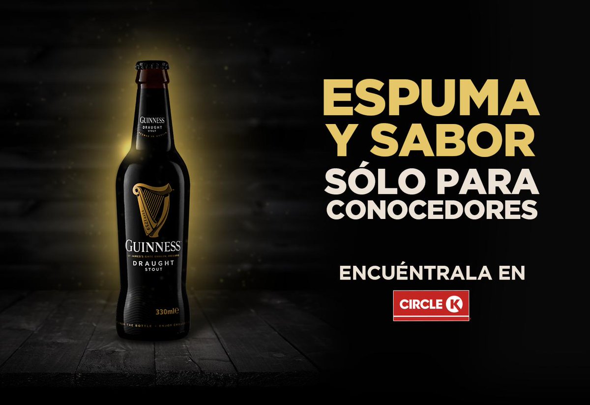 CircleKMexico's tweet photo. Ya me estoy saboreando una Guinness bien servida, ¿y tú?🧐 #VentePaK y encuentra calidad en tiendas Circle K participantes, chécalas aquí: https://t.co/ev4FhmoVW8 https://t.co/ekcZ6d3VzP