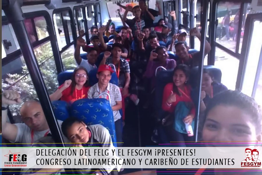 Jotaceve1947's tweet photo. #EnFoto 📸| Nuestra delegación continúa su participación en EL #18CLAE
#Caracas, #Venezuela #FELG #FESGYM

🗣️¡POR UNA EDUCACIÓN PÚBLICA, GRATUITA Y DE CALIDAD!

📢 CAMARADA LIVIA GOUVERNEUR ¡EN TU MEMORIA VENCEREMOS!
 
📢 CAMARADAS GUERRA Y MILLÁN ¡NI PERDÓN NI OLVIDO! https://t.co/GpGNZp54ta