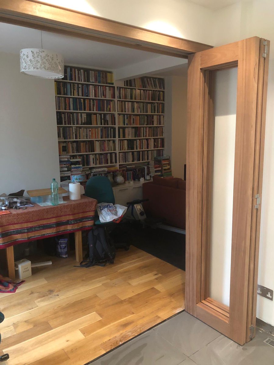 rbbconstruction's tweet photo. Our #carpenters just completed #installation of #hardwood #BifoldDoor at our #kitchen #Refurbishment in #Walthamstow #Builders #Kitchen #Benchmarx https://t.co/wiyOuN1VPc
