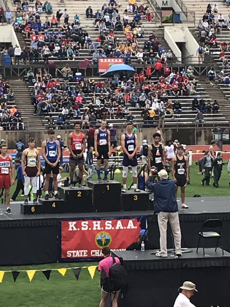 NC Senior Dalton Schmelzle with a school record 43’11 in the triple jump to place 3rd!!!  #ncway #nemahacentral #Thunder