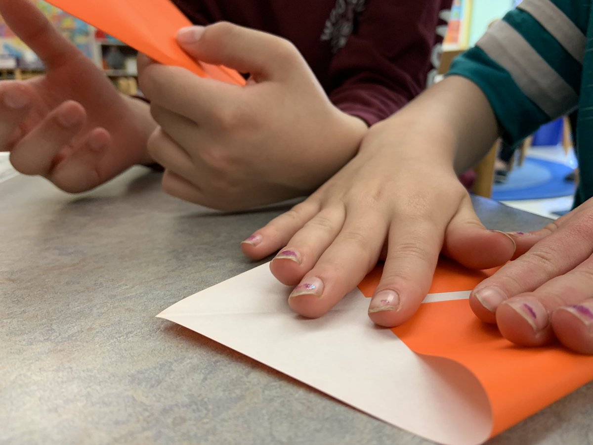 luvmathweston's tweet photo. Ducks 🦆 on parade in kindergarten today! Origami masters at Country and Woodland enjoy a day of folding fun with Michael LaFosse. @westonpublic @WoodlandWPS @CSWestonma https://t.co/oUWTNW3QW1