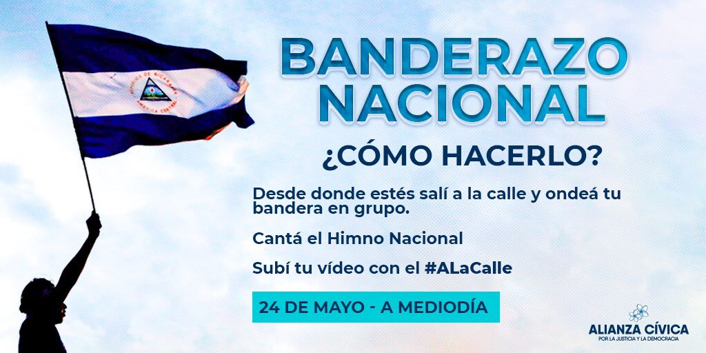 AlianzaCivicaNi's tweet photo. Sigamos la resistencia cívica y pacífica por la libertad de toda Nicaragua #ALaCalle https://t.co/c8RuyYHKsk