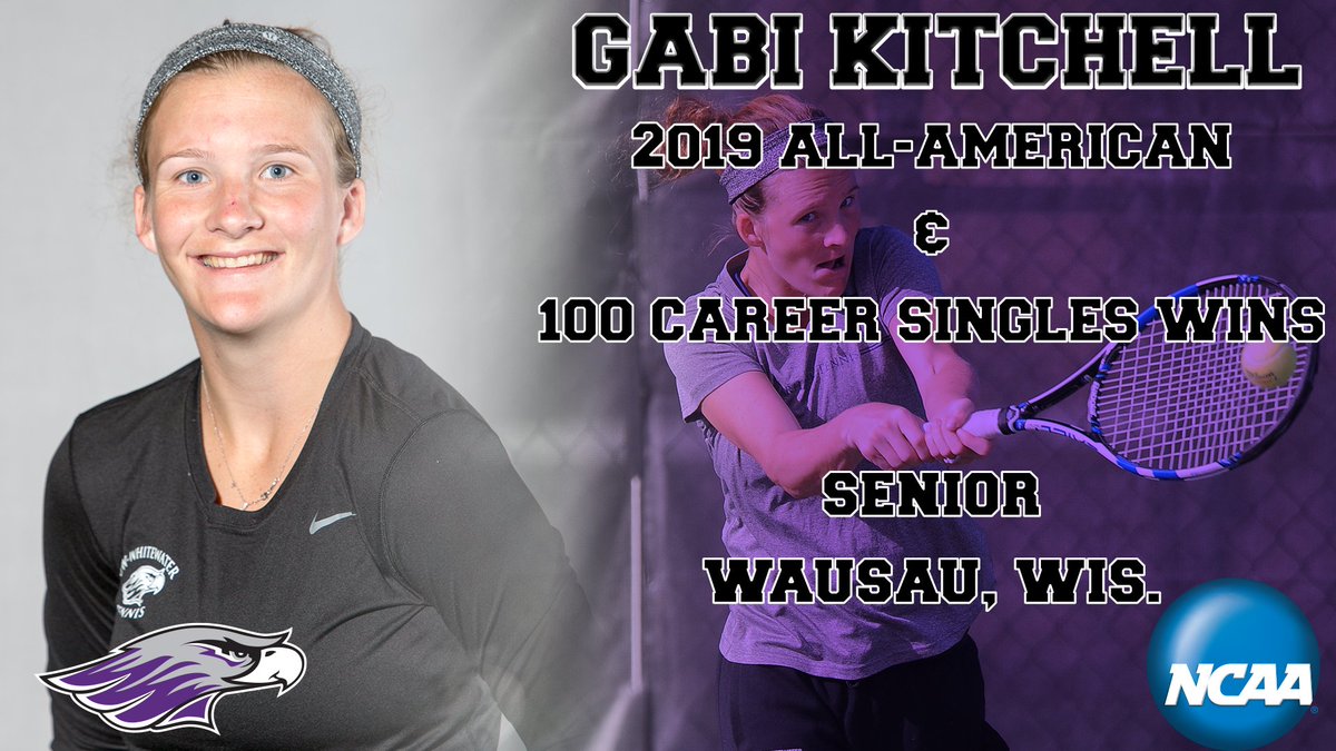 Gabi Kitchell of the UW-Whitewater women's tennis team