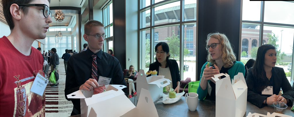 Ball lab at the 1st Annual Texas Chemical Biology Conference! Enjoying all of the wonderful talks and meeting great people! #chemicalbiology #Texaschemicalbiology #BalllaB