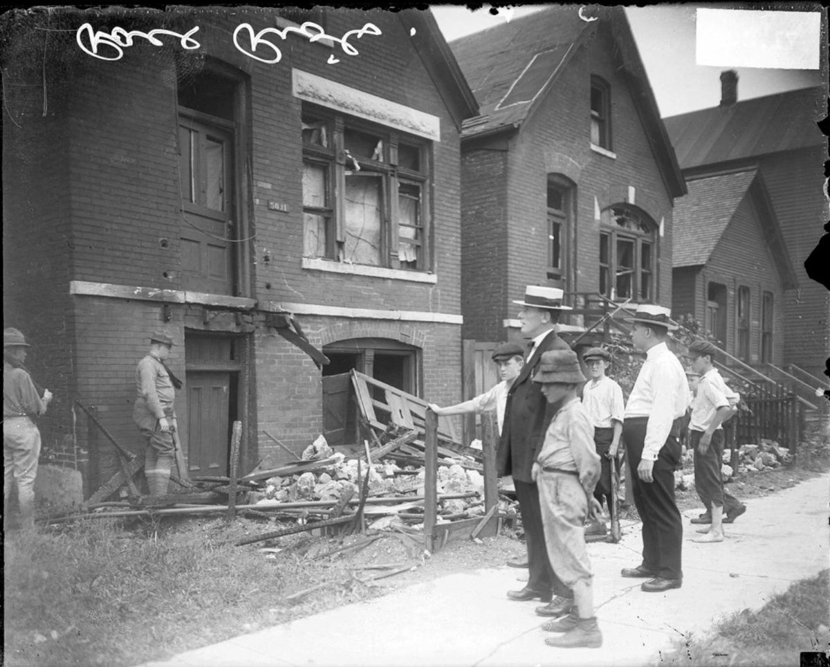 A heartbreaking record of some of the ransacked, devastated homes of African American Chicago residents after the city’s terrible 1919 riot, which killed thirty-eight, injured more than five hundred, and left more than one thousand homeless. MOMA