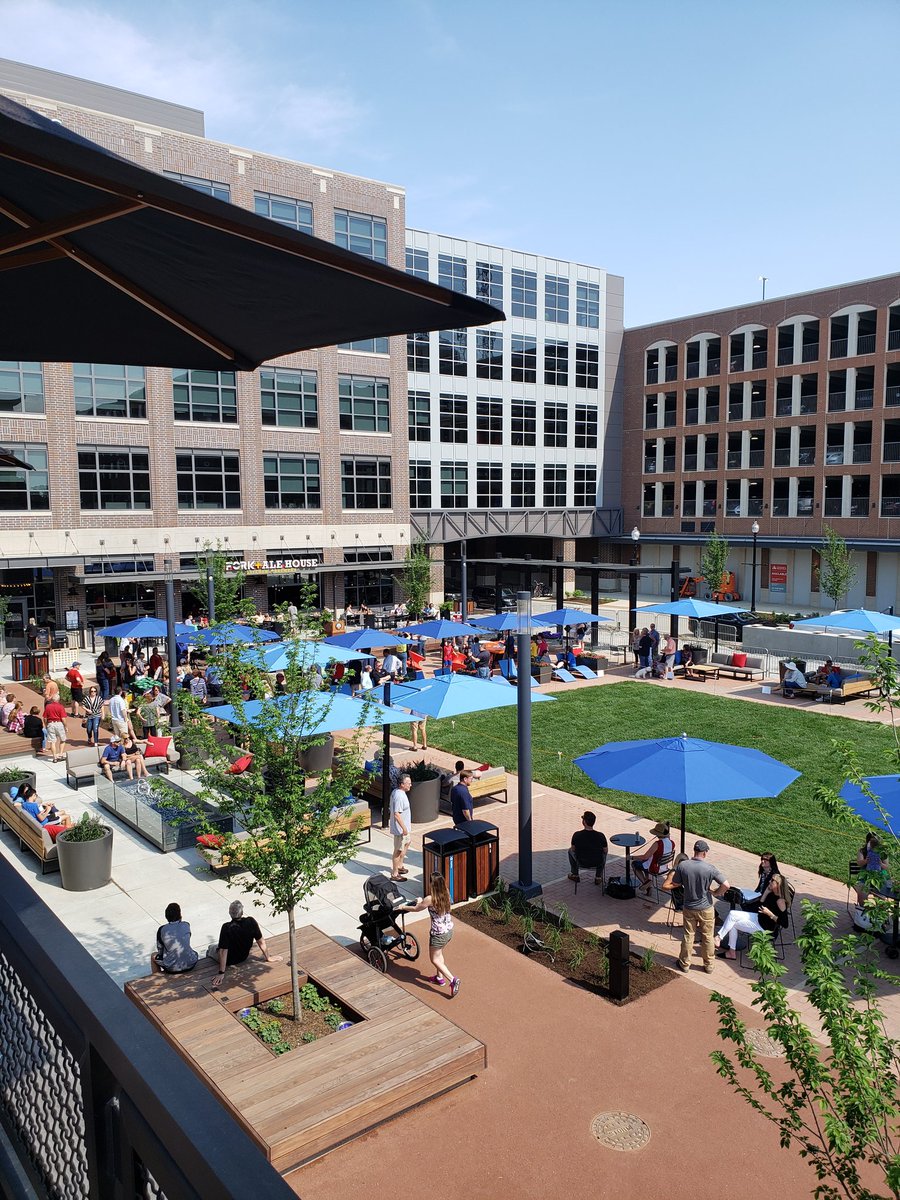 The rain. Has cleared and things are heating up for the Grand Openibg of Midtown Plaza along the Monon in Carmel!