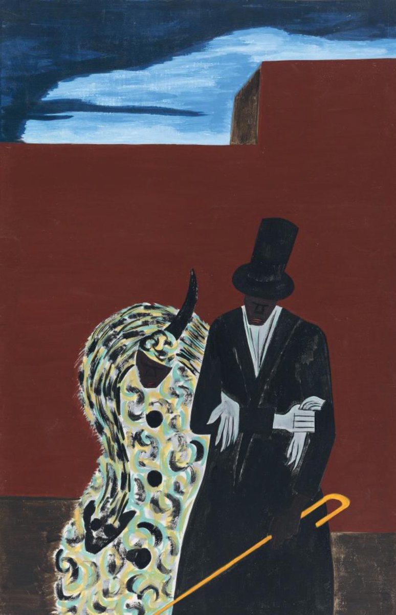 "African Americans, long-time residents of northern cities, met the migrants with aloofness and disdain."#53, Great Migration Series, 1941Jacob LawrenceMOMA
