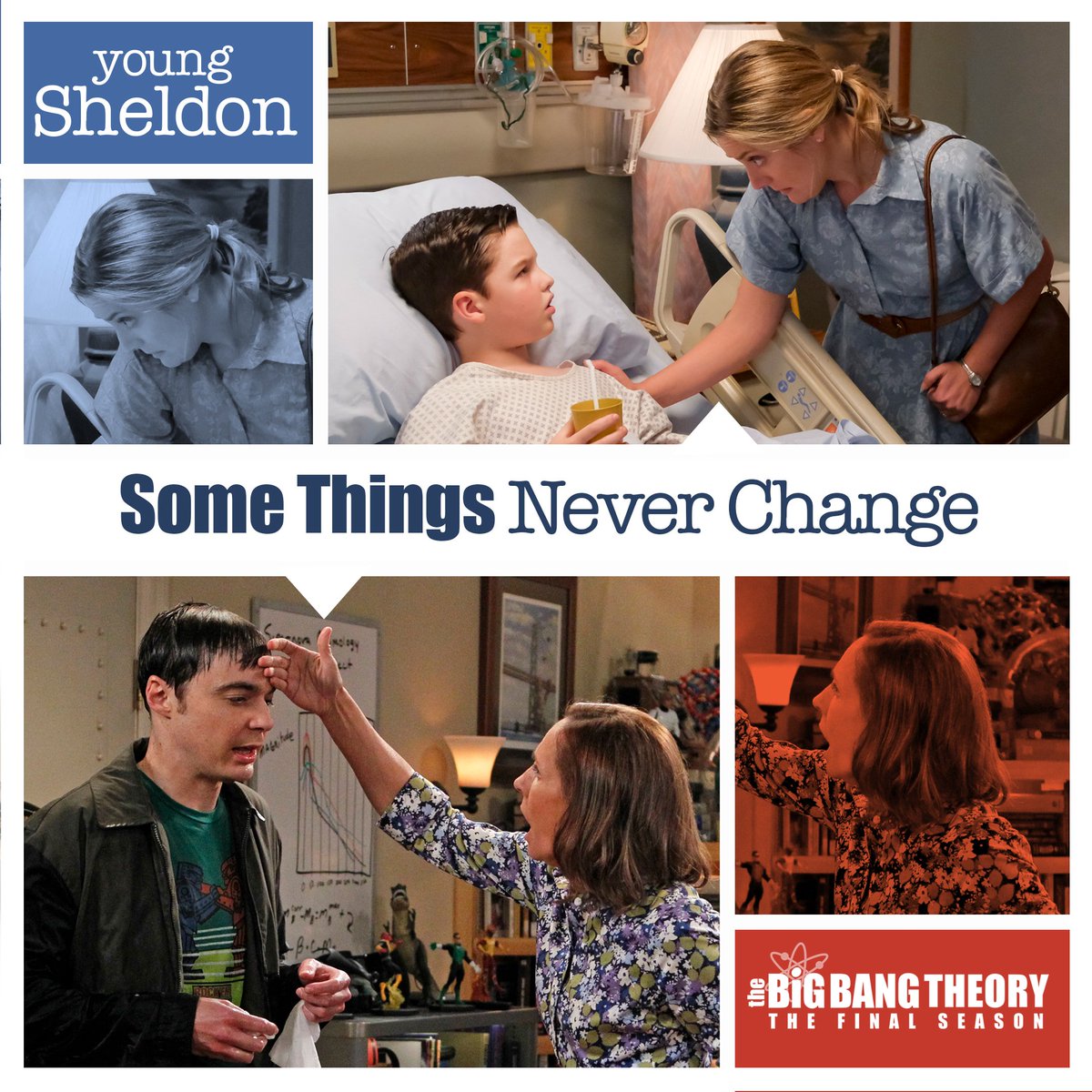 YoungSheldon's tweet photo. "There are 5 billion people on this planet, and you're the perfect mom for me. What are the odds of that?" - @YoungSheldon https://t.co/fZYkWz8y5K