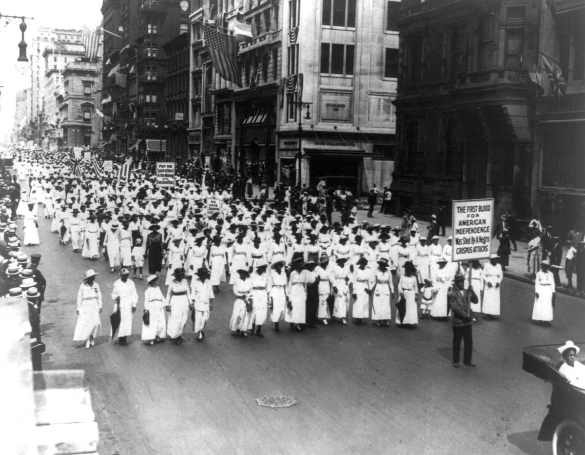 Silent protest against the East St. Louis riots, New York, 1917MOMA