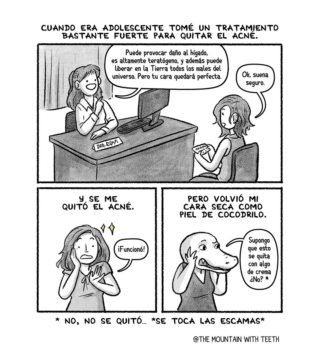 Pensando en el tiempo en que hice que mi rostro se volviera de reptil de  manera irreversible. #doodle https://t.co/euE0Xd4Cle, image size:1121x1200