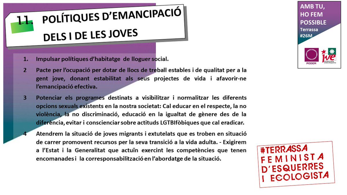 ICV_terrassa's tweet photo. #16PROPOSTESperTerrassa #Terrassa26M #PodemIve https://t.co/jAWpslhPAb