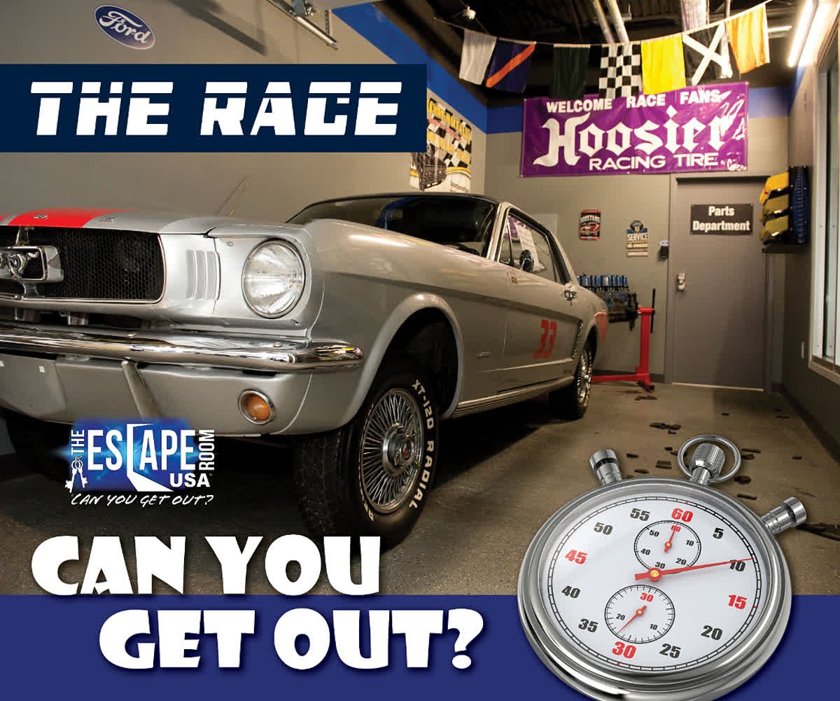 Escaperoomusa's tweet photo. WELCOME RACE FANS! Looking for something fun to do tonight with your friends? Race against the other team to get the security code and the replacement four-barrel carburetor to repair your racecar before time runs out.https://t.co/1jGWtrzVCw or call 317-986-6542, option 2. https://t.co/ka6gpNymwh