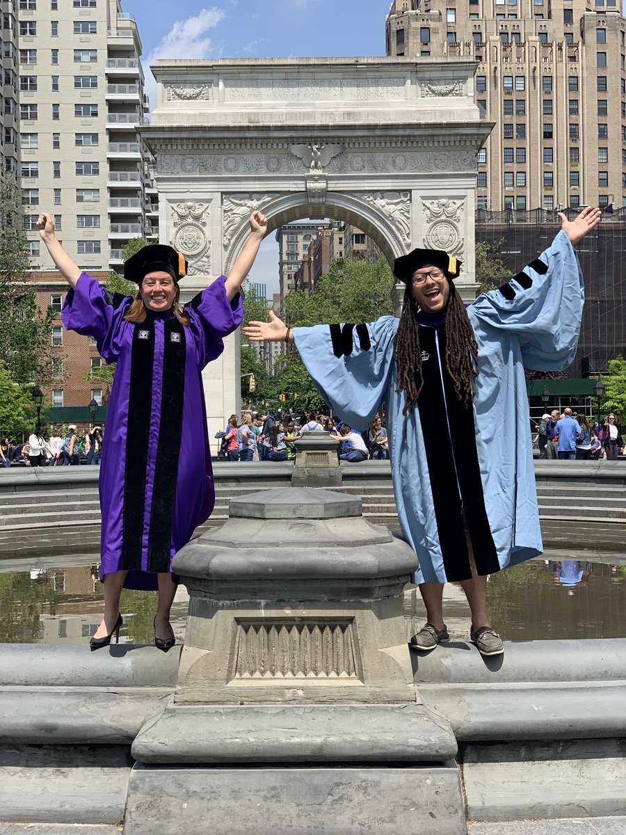 JoshuaSealy's tweet photo. Yet another reason to study law in NYC: getting to spend a year with the incomparable @PamHrick, have thought-provoking discussions about law, sexuality, and digital privacy, and most importantly, sing karaoke @DuplexNYC! 👩🏻‍🎓👩🏾‍🎓 @ColumbiaLaw @nyulaw #MastersOfLaw https://t.co/QF3cHKMrYl