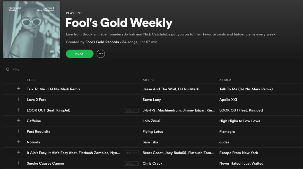 FoolsGoldRecs's tweet photo. 🔊 that new new FG WEEKLY feat. @jesseandthewolf @DJNUMARK @_J_E_T_S_ @LoloZouai @flyinglotus @FlatbushZombies + more! https://t.co/Tf49E0yK9b https://t.co/ZNM7kGMzaB