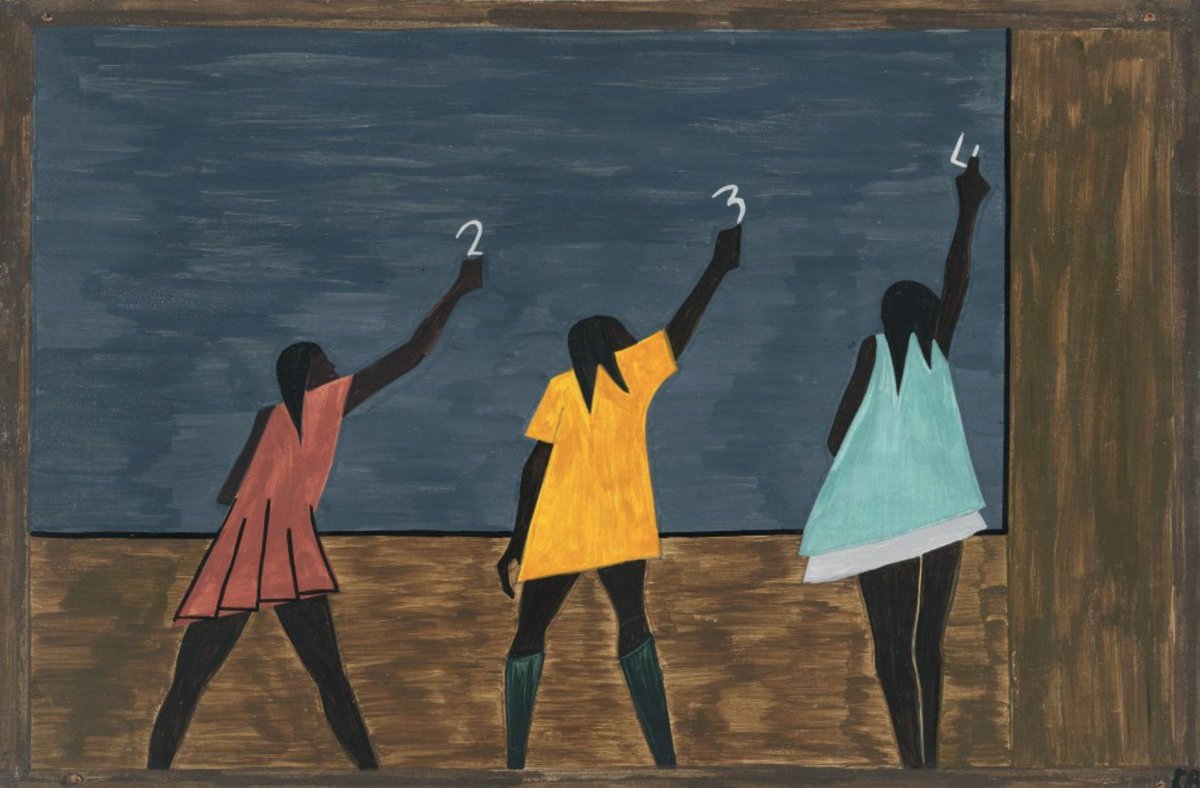 "In the North the African American had more educational opportunities."#58, Great Migration Series, 1941Jacob LawrenceMOMA