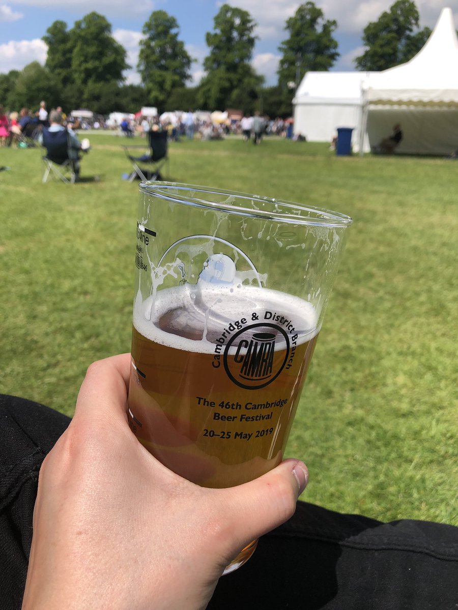 E_Stafford's tweet photo. Perfect Friday afternoon and summer weather (by England standards) for the Cambridge Beer Festival! https://t.co/fDJSxcXJNK