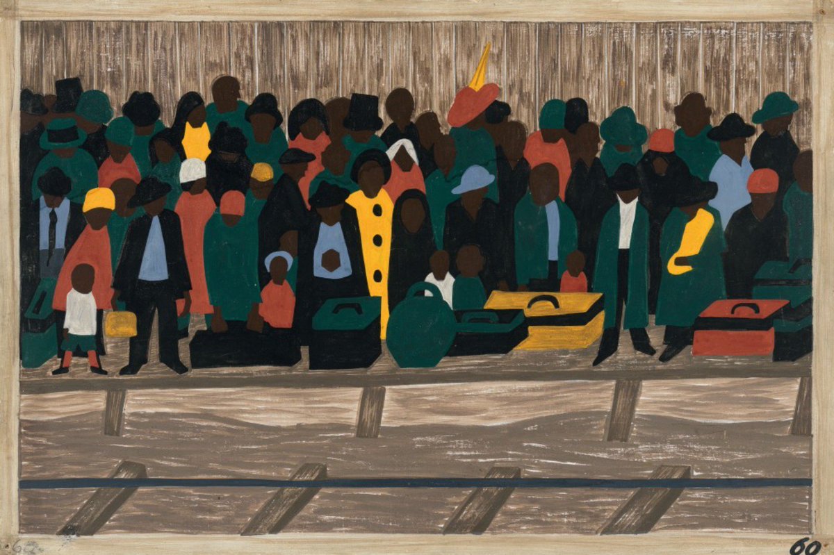 "And the migrants kept coming."#60, Great Migration Series, 1941Jacob LawrenceMOMA
