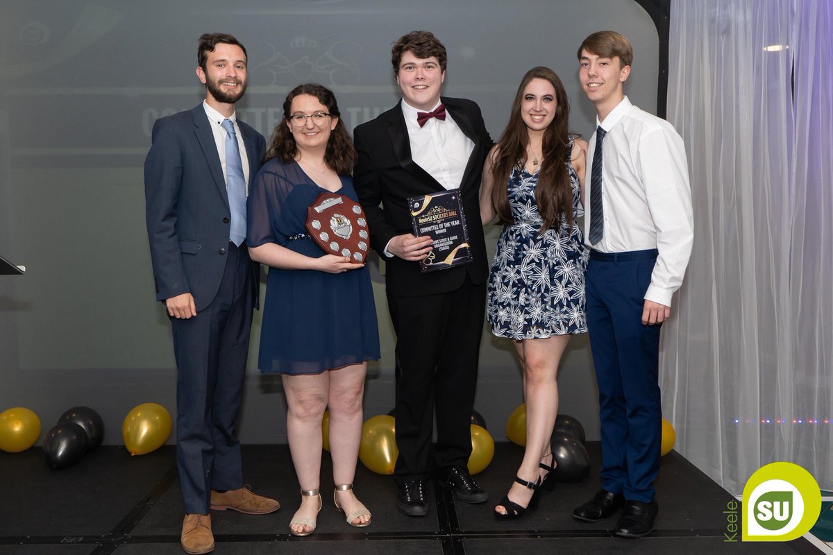 Keele_SSAGO's tweet photo. This time three weeks ago Keele SSAGO was awarded the Committee of the Year award at the @KeeleSU Society Ball. It was awarded for our society growth, previous and upcoming in international trips and hosting the Midlands Freshers Camp 😄🎉🏆 https://t.co/wIC8lAPEuF