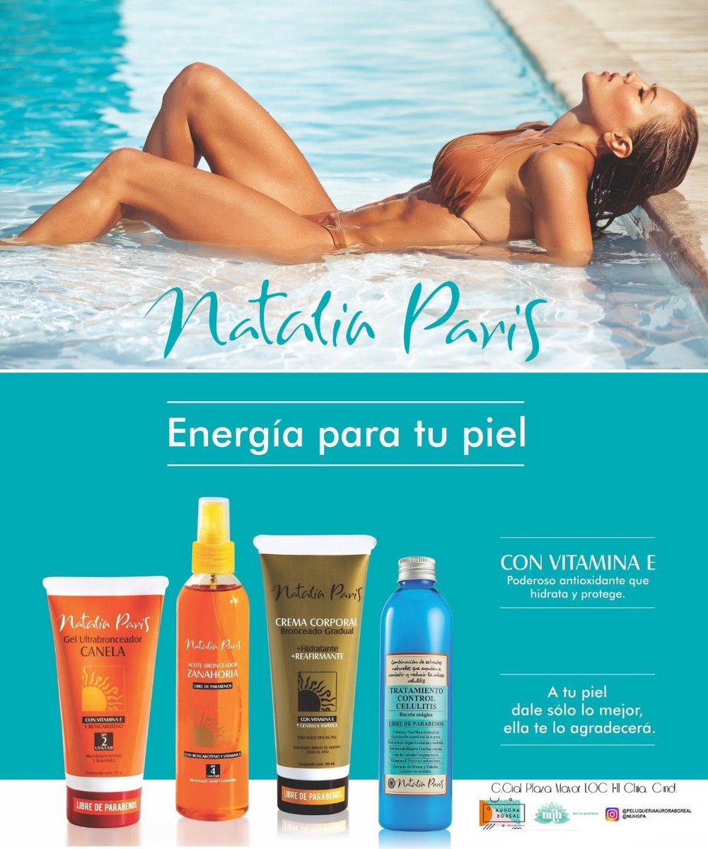 ¿Sabías que en La Peluqueria Aurora Boreal encuentras todos los productos #By #NataliaParis?
😃😁