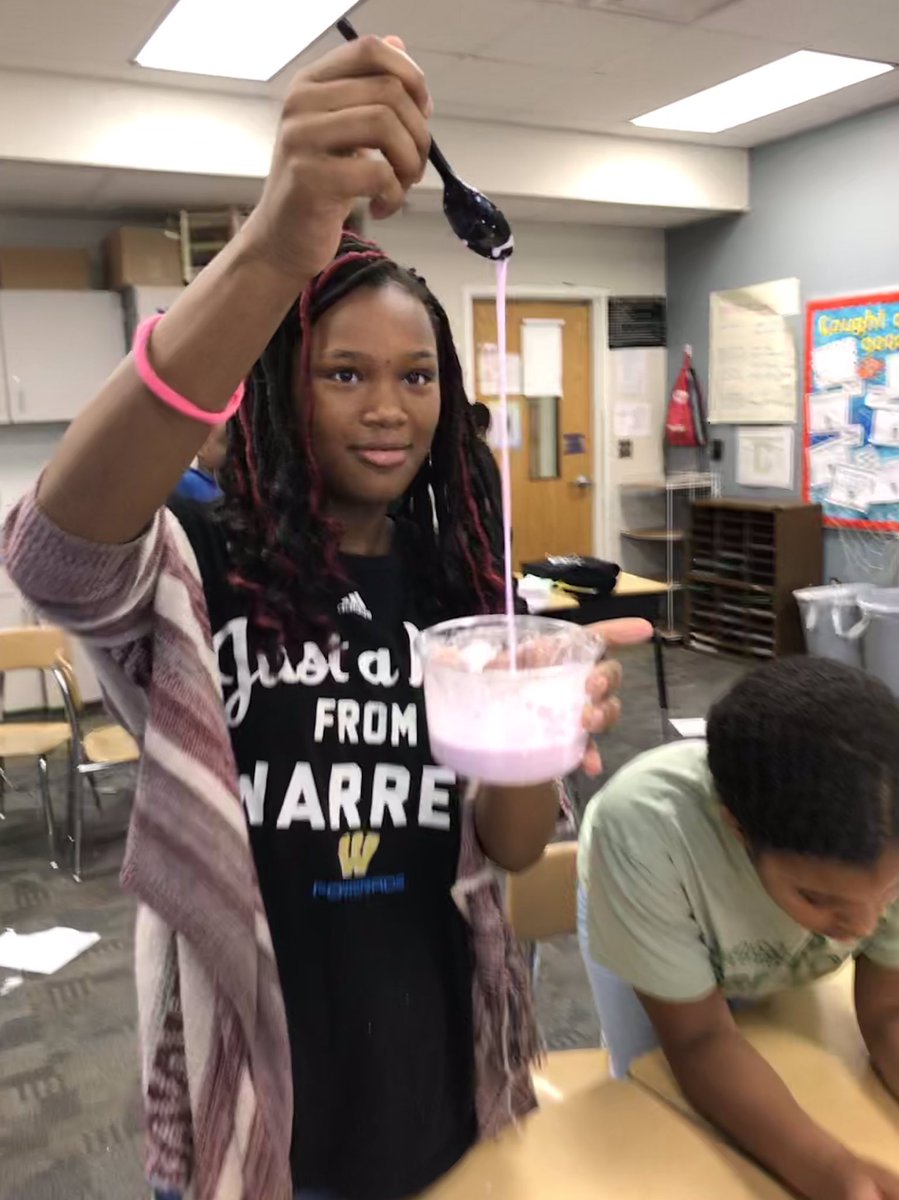 MissSabol's tweet photo. Nothing says Fun Friday like making some ooblek and exploring the states of matter! #CIArocks #WEarethekey https://t.co/C86BrwyElt