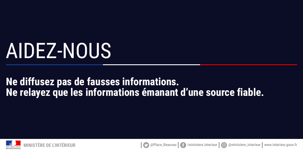 Interieur_Gouv's tweet photo. #Lyon Ne diffusez pas de fausses informations et ne contribuez pas à la propagation de rumeurs. Suivez les comptes officiels @prefetrhone @PoliceNat69 et respectez leurs consignes. https://t.co/EhXHIigHVw
