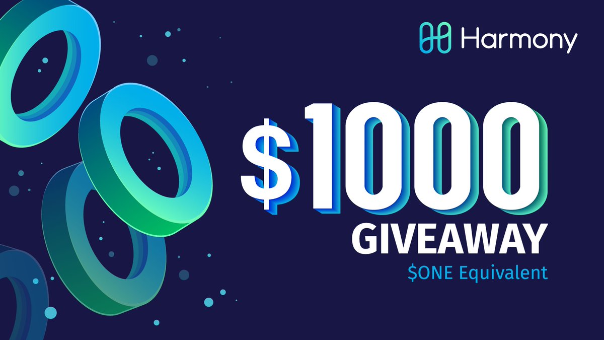 2 Days Only!

To celebrate @HarmonyProtocol's upcoming token sale on <a href="/binance/">Binance</a> Launchpad we are giving away $1,000 of $ONE tokens!

Click the link below for details: 
gleam.io/gxD4O/harmony-…

For questions regarding the giveaway please ask us here: t.me/harmony_one