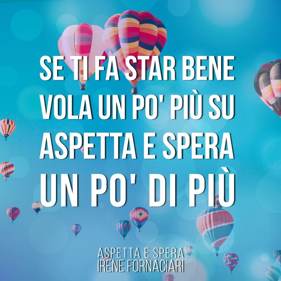 Se ti fa star bene vola un po' più su 
Aspetta e spera un po' di più 🎈
➡️ spoti.fi/2Ql4VLO

#IreneFornaciari #AspettaESpera