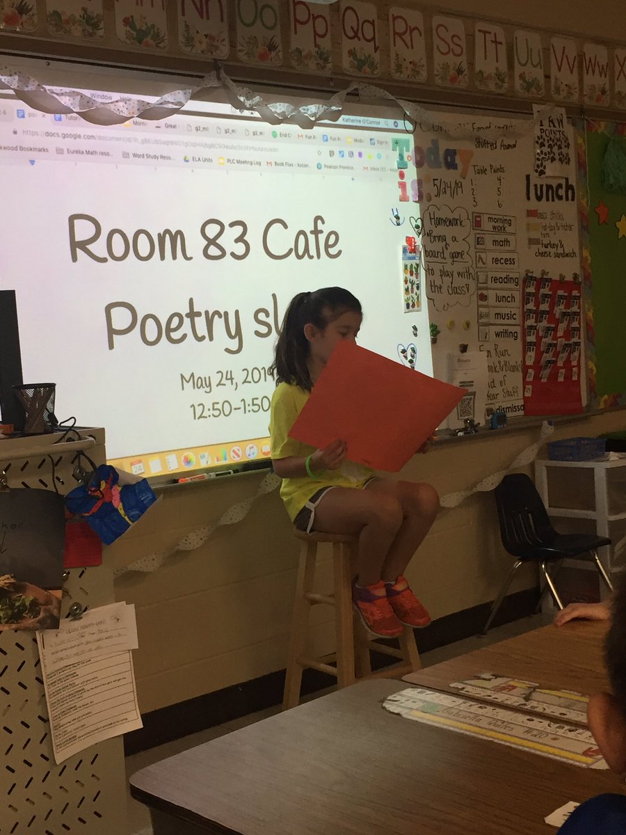 mrskohl's tweet photo. Had a lovely celebration of our poetry this afternoon! 🤩 #sd113a #owbears https://t.co/rt3pdwgCHm