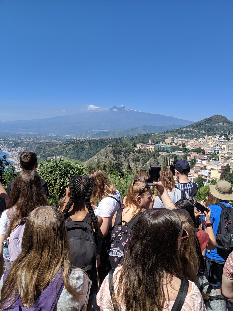 TMB_School's tweet image. A great morning visiting Taormina- we explored the Greek Theatre and beautiful streets. River tubing this afternoon down the picturesque Alacantara Gorge- an unforgettable experience for the students! #Sicily2019