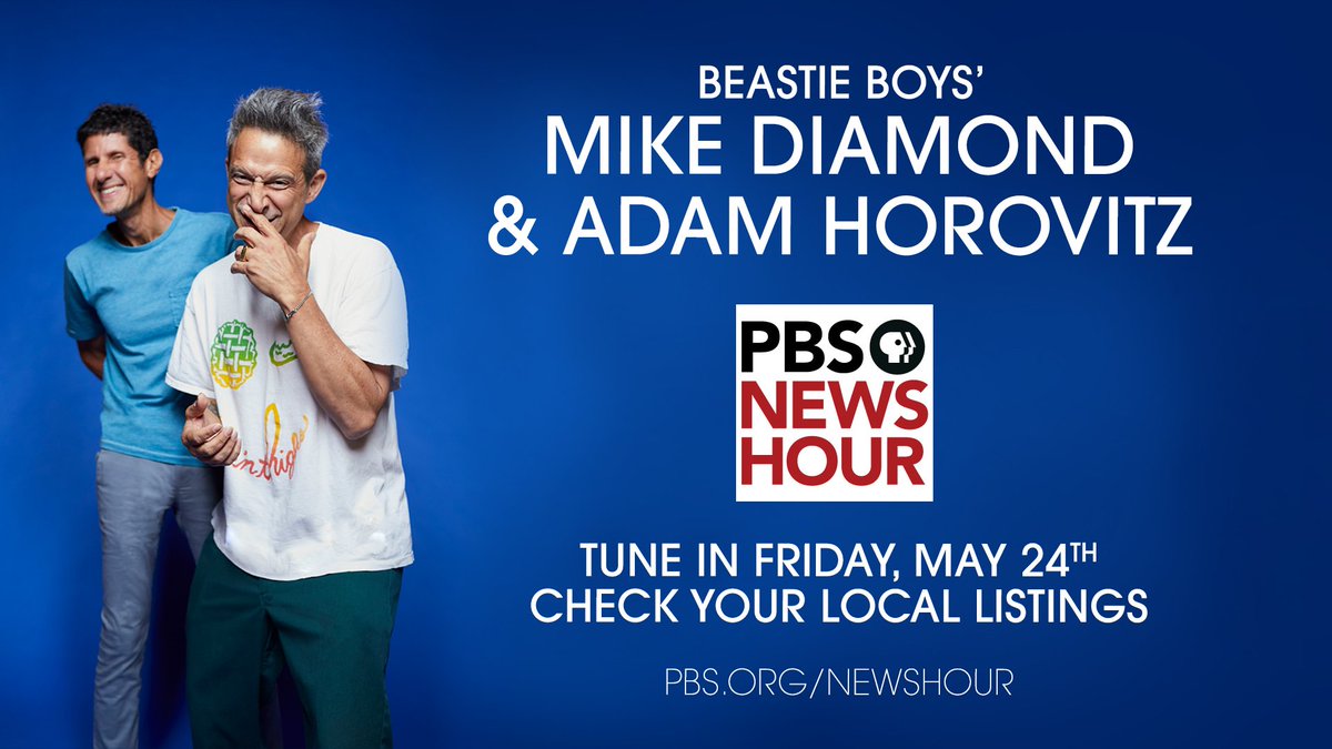 Catch Adam &amp; Mike tonight on <a href="/pbsnewshour/">*NewsHour</a>.
Check your local listings: pbs.org/newshour/
#BeastieBoysBook