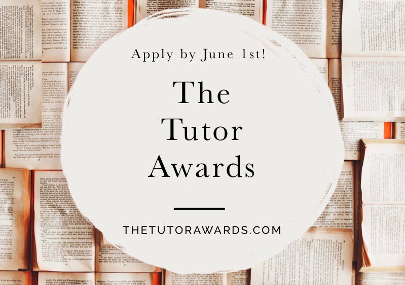 HiClarkTutors's tweet photo. There's only one more week to apply for the first ever Tutor Awards! 
https://t.co/EJpqheAq5y https://t.co/7MPZ5wTz20