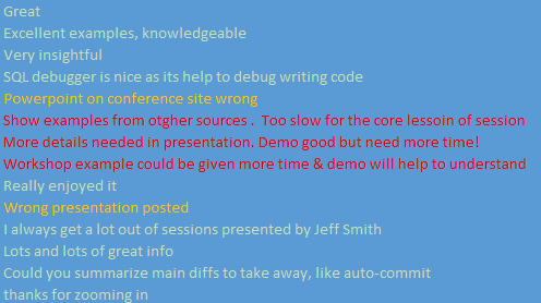 thatjeffsmith's tweet photo. Also so very thankful for session feedback, so thanks @NEOOUG #gloc19 - this will help me very much for #kscope19!
Not sure how i managed to get wrong slides uploaded, as always, you can find all of my slides on slideshare
https://t.co/MJRyZF2yUE https://t.co/kJajI2d9Dd