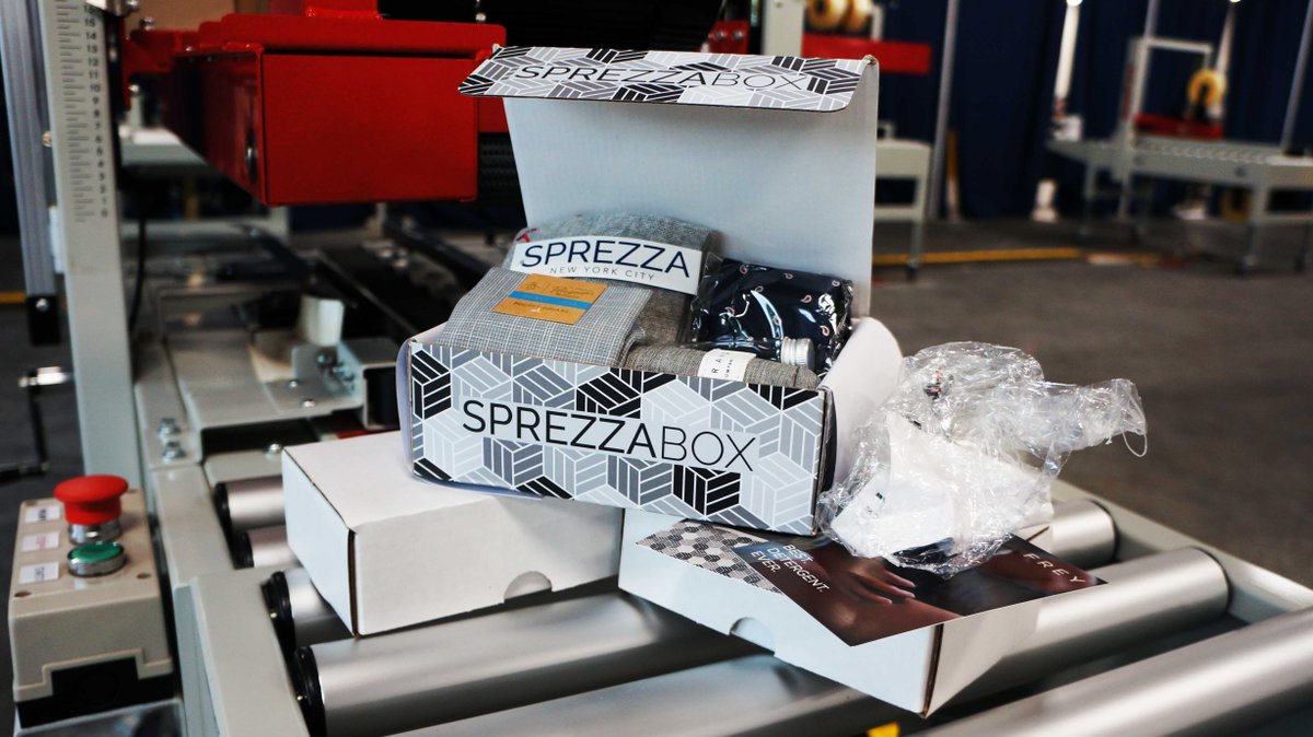 bestpack's tweet image. It’s @sprezzabox’s stylish accessories that keep the gentlemen here @ BestPack stay looking sharp! 👔 Let us know how we can help boost your production output by using our innovative MT1E Sealer! 😎 #BestPack #TapeSolutions #CartonSealers #SprezzaBox