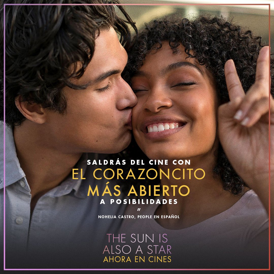 Abre tu corazón al amor. #TheSunIsAlsoAStar ya está en todos los cines. Compra tus boletos ahora: fandango.com/TheSunIsAlsoAS…