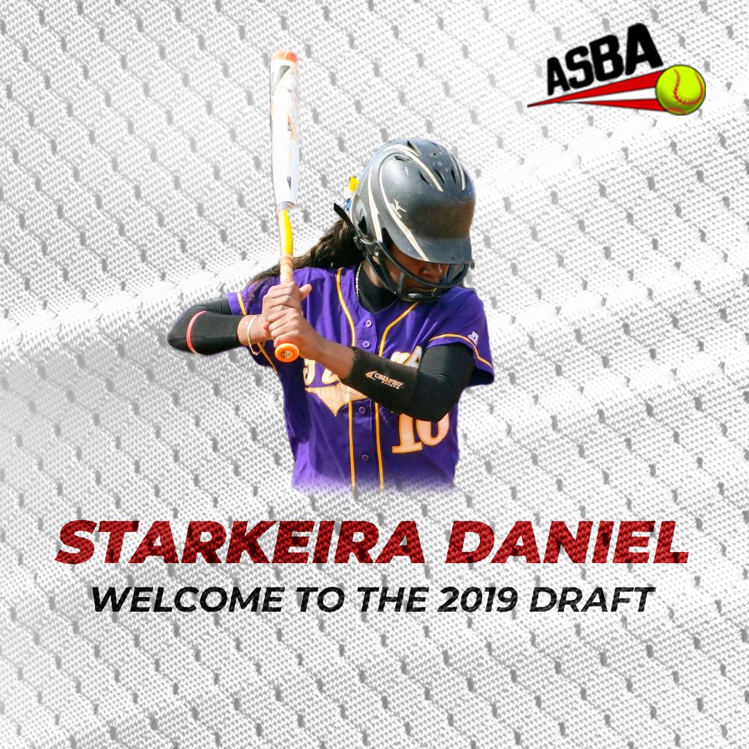 The #ASBA proudly welcomes <a href="/benedict_tigers/">BC Tigers Athletics</a> softball standout, Starkeira Daniel! This Ellenwood, #Georgia native was named 2019 <a href="/TheSIAC/">The SIAC</a> Player of the Year, leading the conference with a .495 BA and .972 SLG%. <a href="/benedictEDU/">Benedict College</a> 🥎📈🥎#ASBASoftball #ASBADraft #June5th #Softball