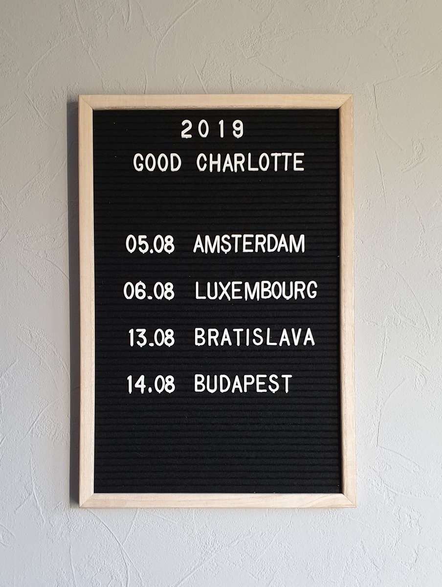 GoodCharlotteNL's tweet photo. Summer 19 • Are you going to a headline show this summer? https://t.co/toTrmL3roE