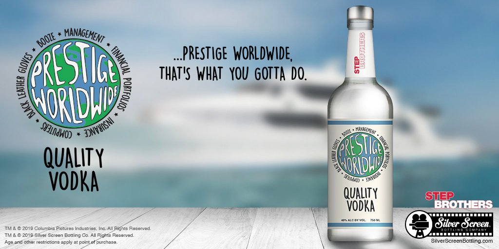SilverScreenCo's tweet image. Happy National Brothers Day! On the count of three name your favorite spirit, don’t even think about it just do it. 1,2,3 Quality Vodka! #StepBrothers

Reserve your bottles now: prestigeworldwidevodka.com