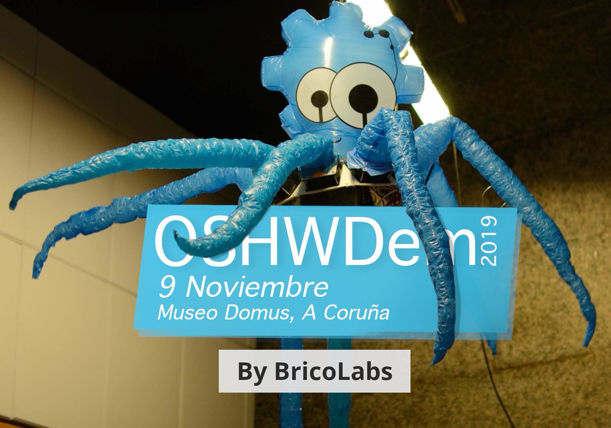 OSHWDem's tweet photo. No os hacemos esperar más! Ya tenemos fecha!
Aquí tenéis el anuncio oficial de la #OSHWDem19!!!!!!!🐙📣📆
https://t.co/hueHiQpIpa https://t.co/6TqcN9OHdh