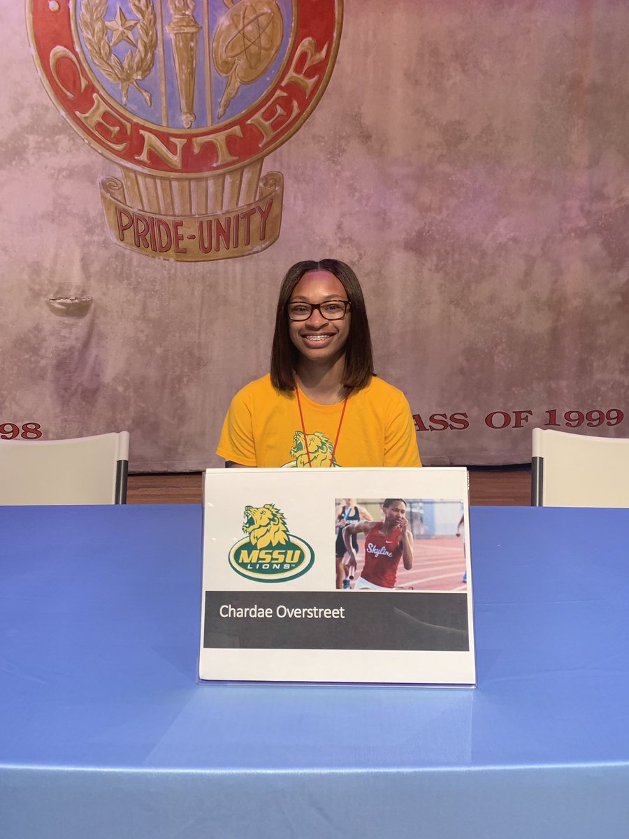 Congratulations to Chardae Overstreet @itschardae_ for signing a NLI to <a href="/MoSoXCTF/">MSSU XC & T&F</a>