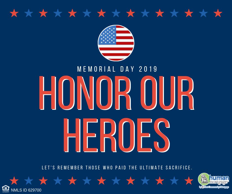 armon_28's tweet image. We honor those who gave the ultimate sacrifice for our freedom.
#humanmortgage #memorialday2019 #gohuman webapps.firstcommunitymortgage.com/borrower/signu…