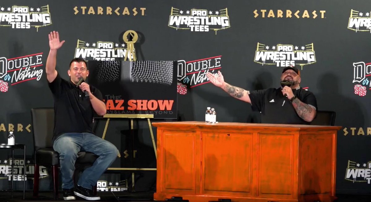 PWFrontRow's tweet image. So cool to see @OfficialTAZ at #Starrcast! 
#TheTazShow
#WeOver
#StarrcastOnFITE