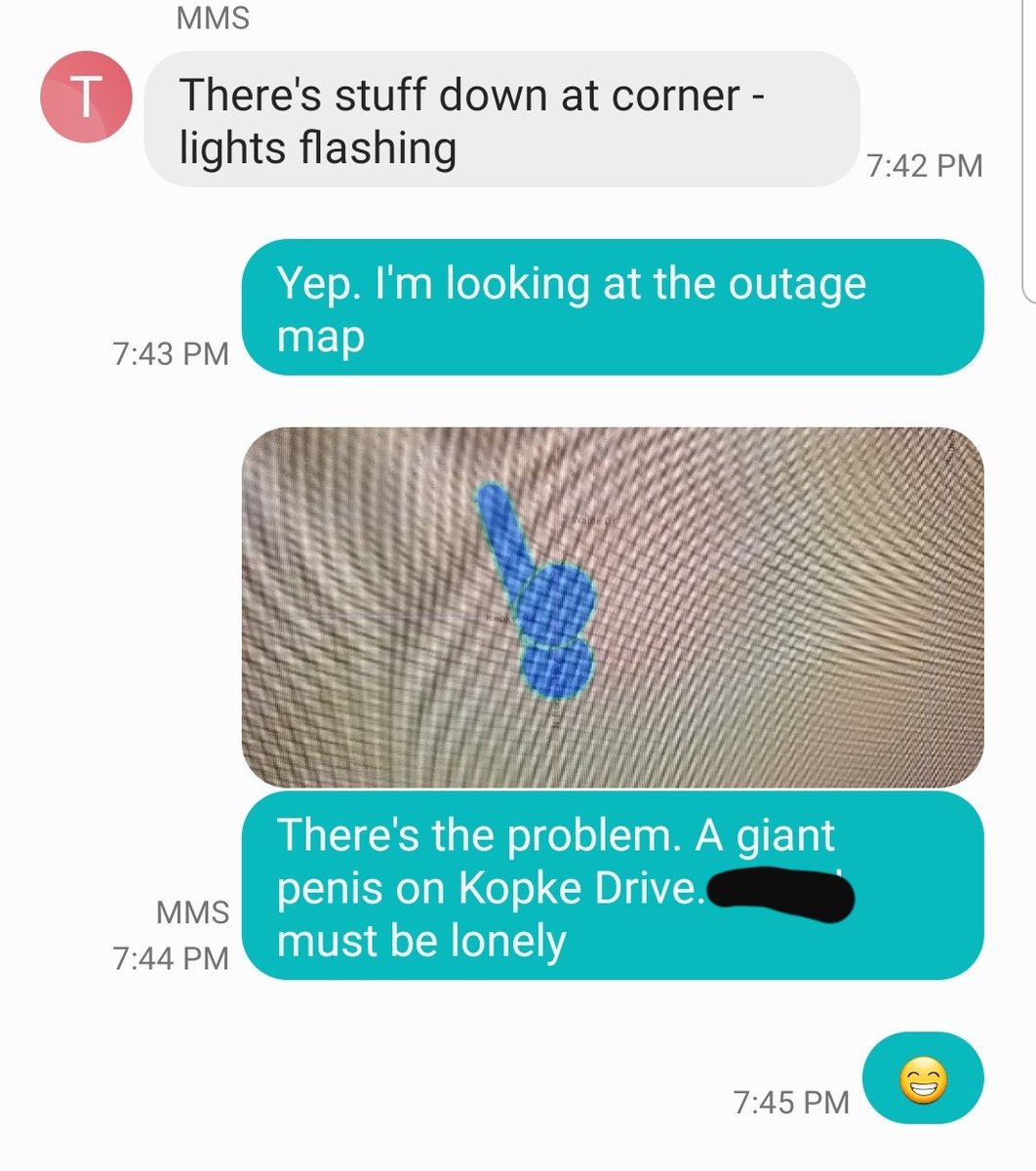 2CynicAl65's tweet photo. Our power is out and my wife has no sense of humor.
I could hear her eyes rolling from here.....🙄
#HumorFail https://t.co/Ro3rzwL6op