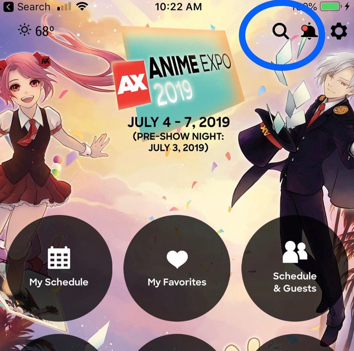 Anime Expo Schedule App