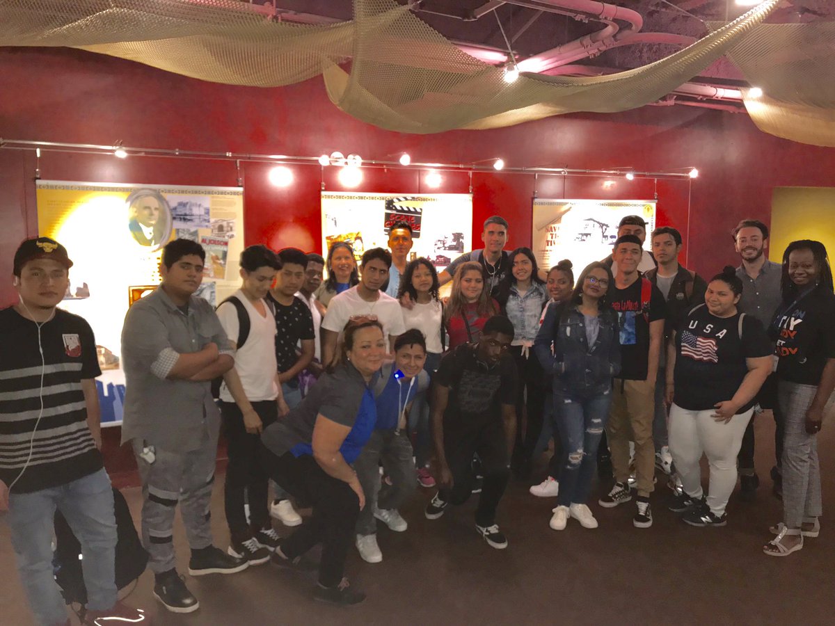 Students from Roosevelt STAY Academy watching the Bilingual play Fame at the Gala Theater. We had so much fun!