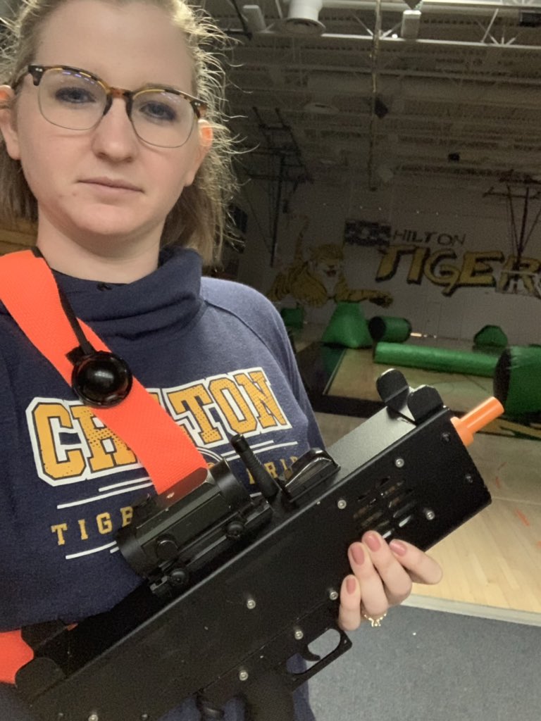 The real question is, who had more fun, the teachers or students? <a href="/StacyLCooper/">Stacy Cooper</a> we all know what side you are on! 🤣 Thank you <a href="/infamousb_low/">Breitlow</a>! <a href="/ChiltonHigh/">Chilton High School</a> #lasertag #stressrelief #breitlowsbbq