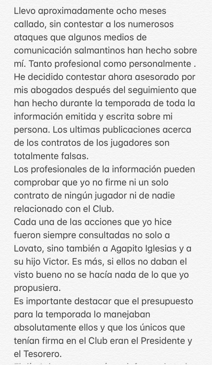 Llevo aproximadamente ocho meses callado, sin contestar a los numerosos ata...