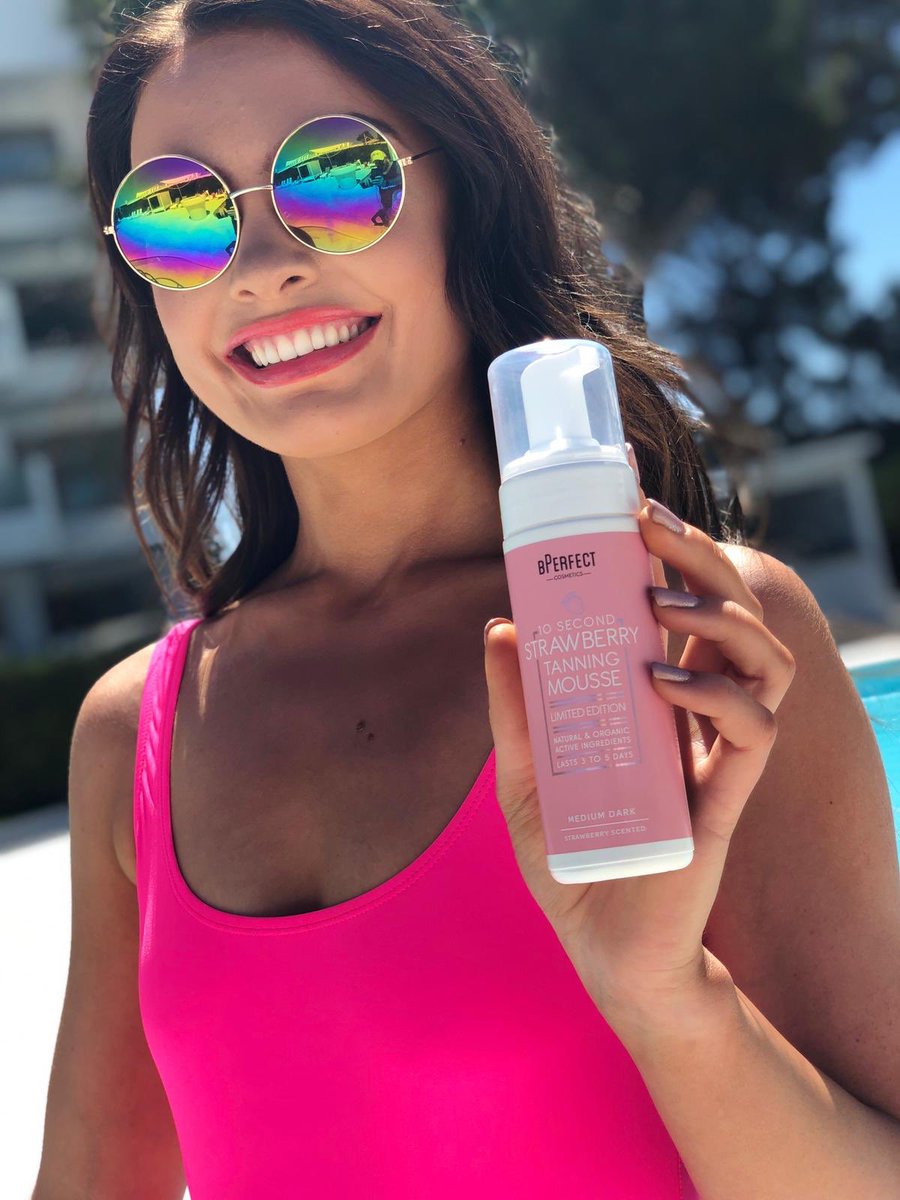 bperfectcosm's tweet photo. If you have yet to pick up our ⚡️Limited Edition ⚡️🍓10 Second Strawberry Tanning Mousse 🍓grab it quick. Our baby of the #10secondtan family at only £14.99 won’t be here for long! 
https://t.co/QwNKKmyhMs 
Order online before 2pm - Next working day delivery. UK &amp; ROI only* https://t.co/IDeNYWFxJN