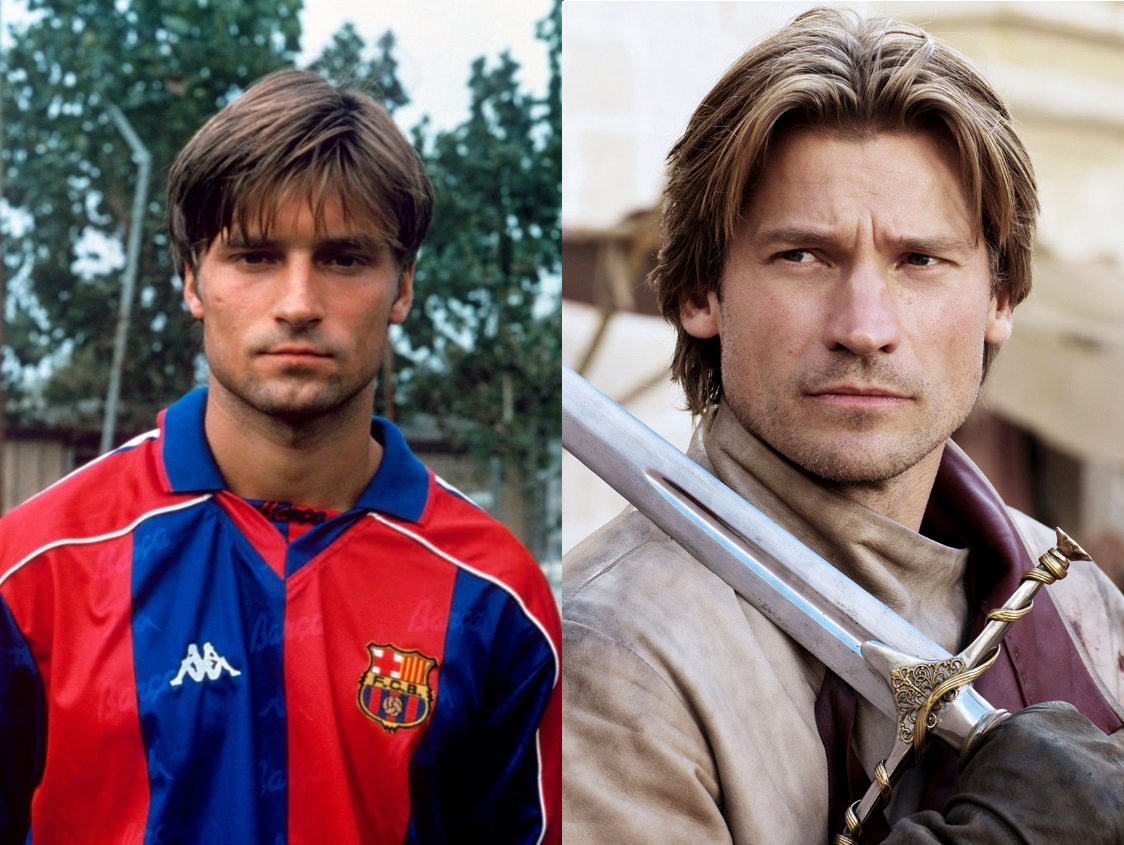 Igor KORNEYEV (F.C Barcelona 1994-95) & Jaime LANNISTER (Nikolaj Coster-Waldau)